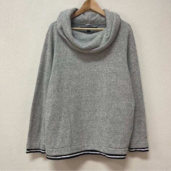 Tommy Hilfiger Gray Cowl Neck Pullover Sweater Sz XL - Picture 1 of 5